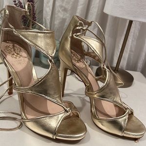 Vince camuto gold sandal